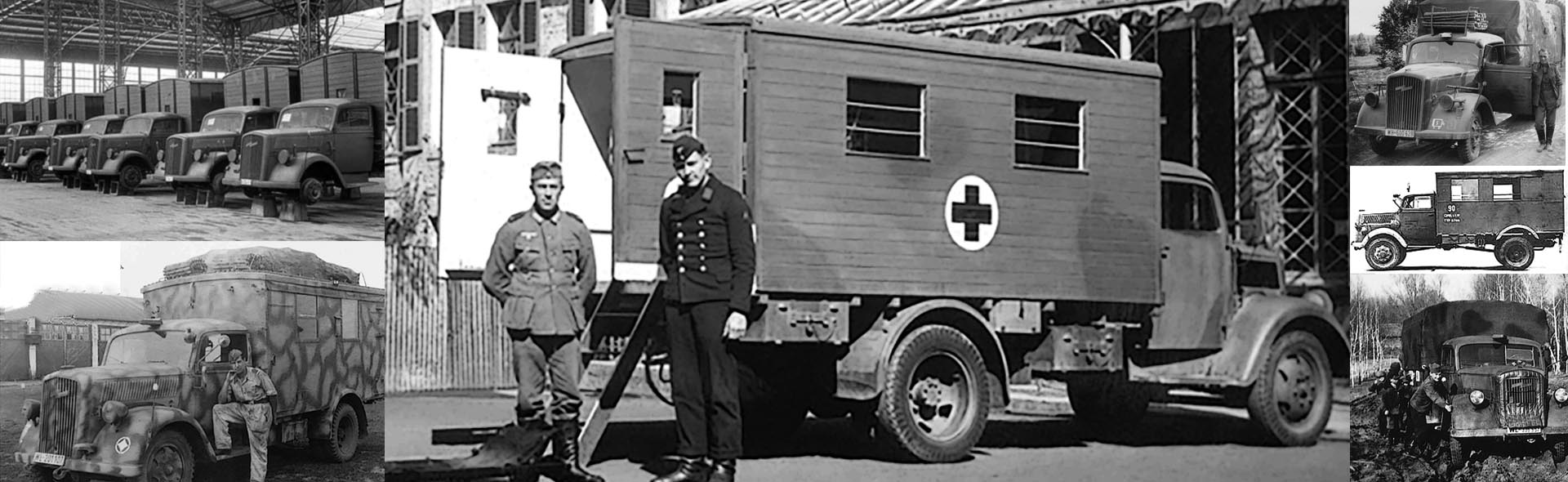 歐寶「閃電」3.6-6700A型Kfz.305救護卡車 (白色醫療艙塗裝)